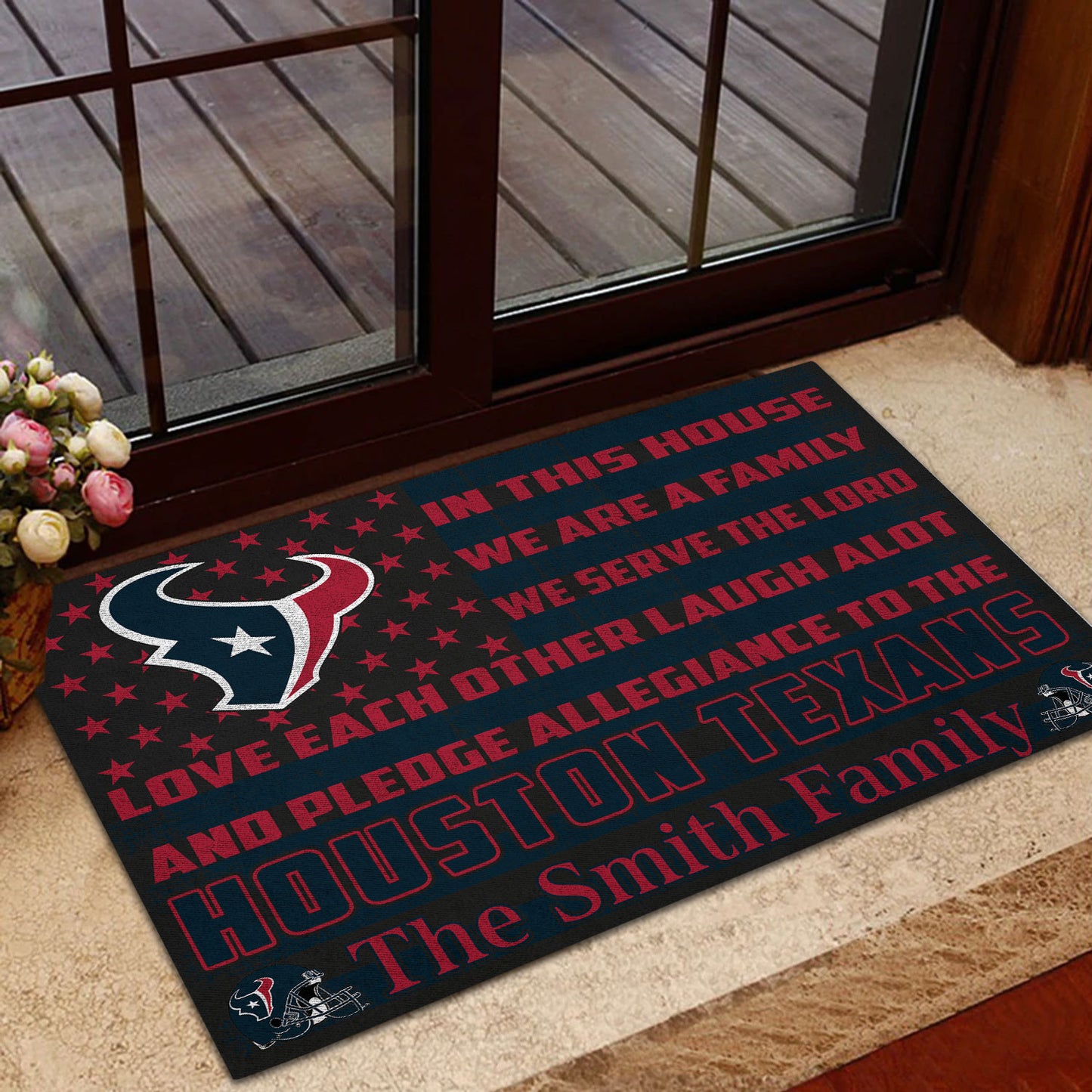 Houston Texans Personalized Doormat BG296