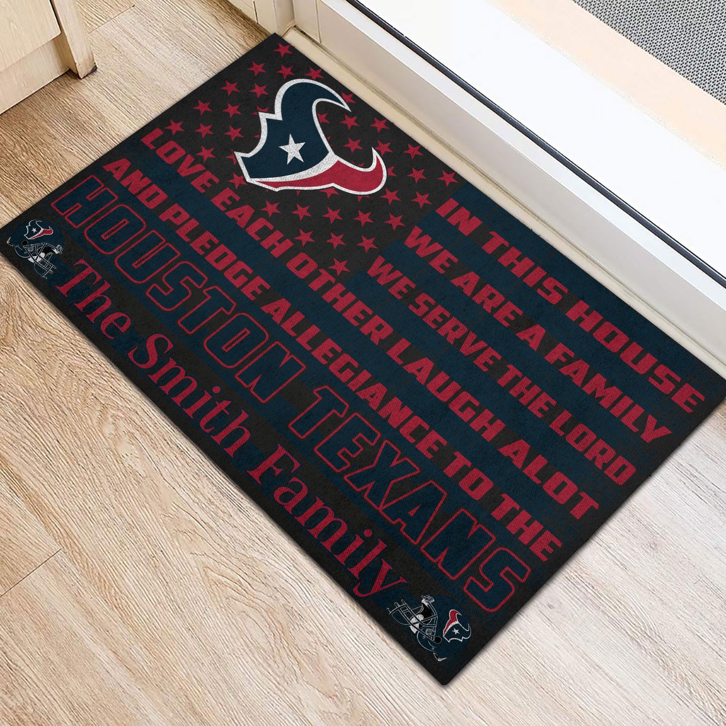 Houston Texans Personalized Doormat BG296