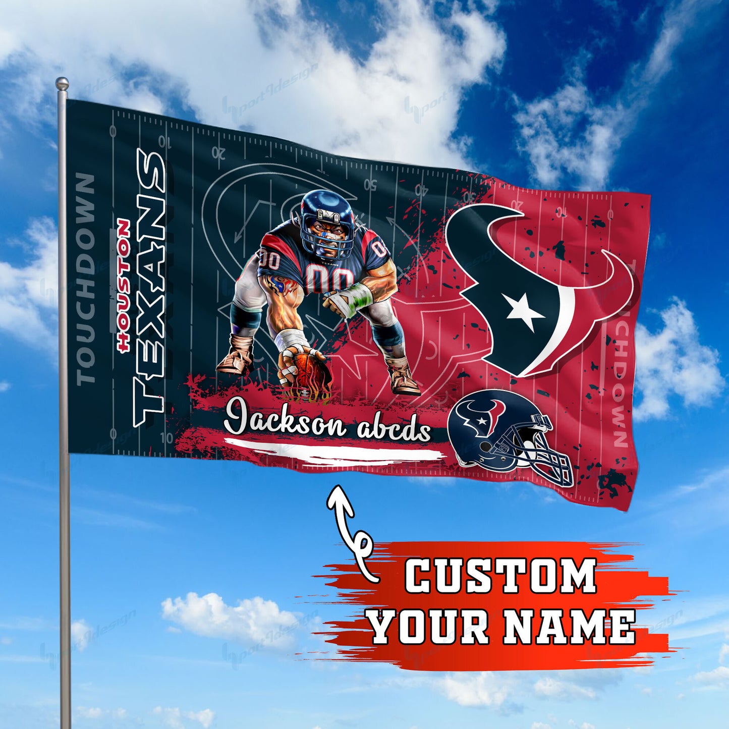 Houston Texans Personalized Flag 249