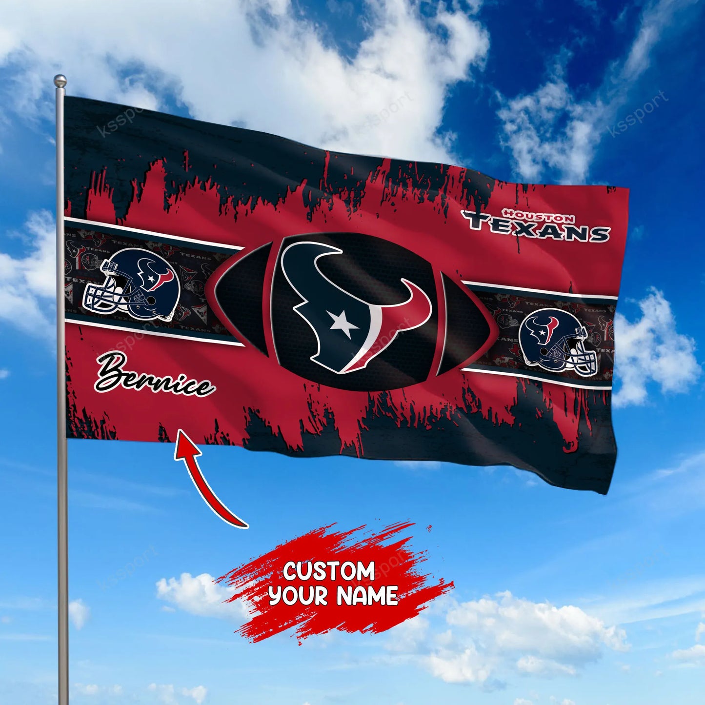 Houston Texans Personalized Flag 385