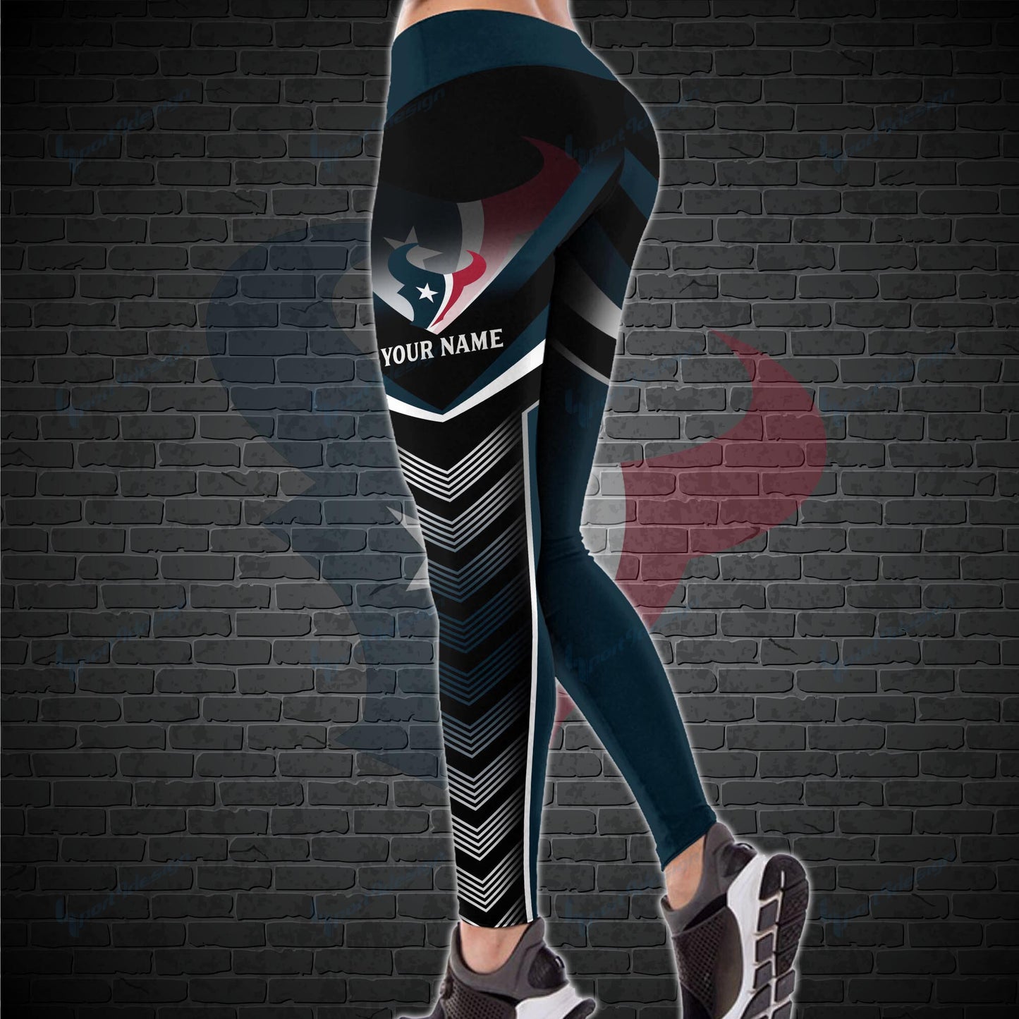 Houston Texans Personalized Leggings And Tank Top BG12