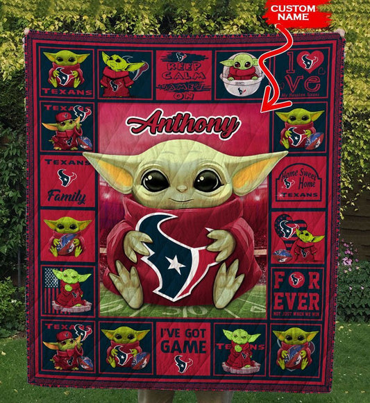 Houston Texans Personalized Premium Quilt BG15