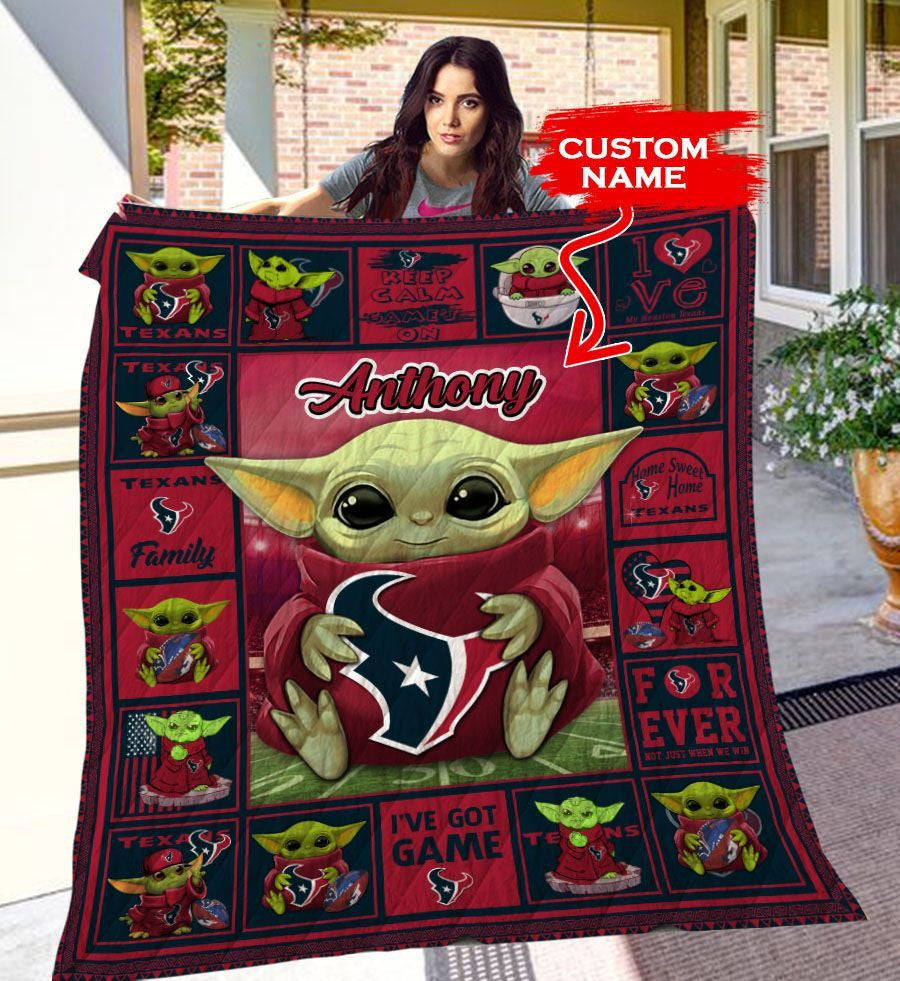 Houston Texans Personalized Premium Quilt BG15