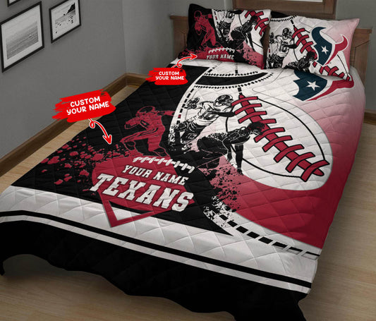 Houston Texans Personalized Quilt Set BG65