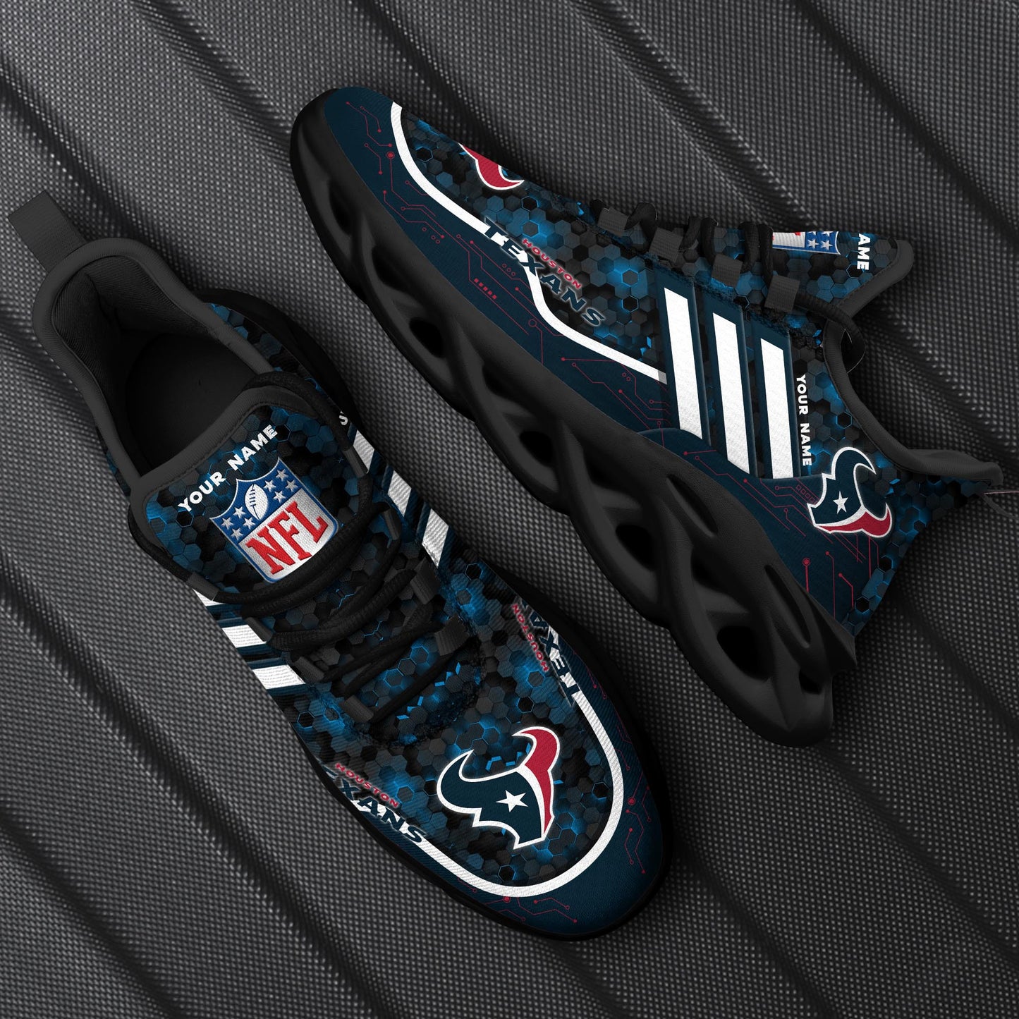Houston Texans Personalized Yezy Running Sneakers SPD651