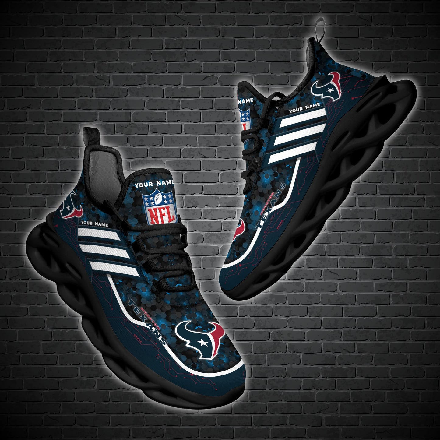 Houston Texans Personalized Yezy Running Sneakers SPD651
