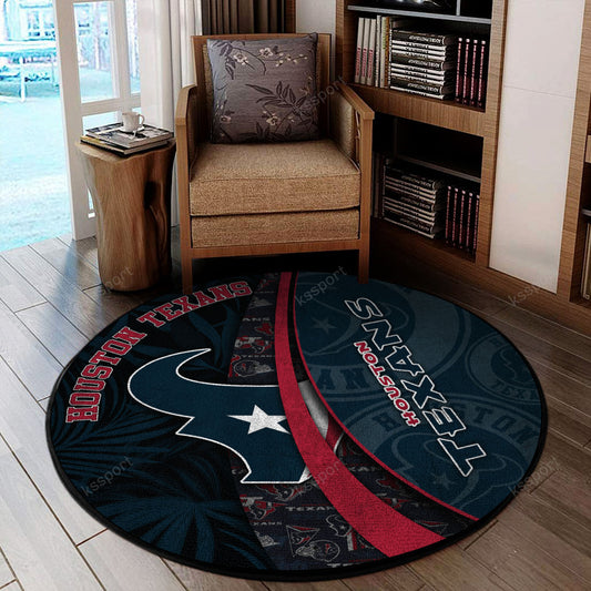 Houston Texans Round Rug 132