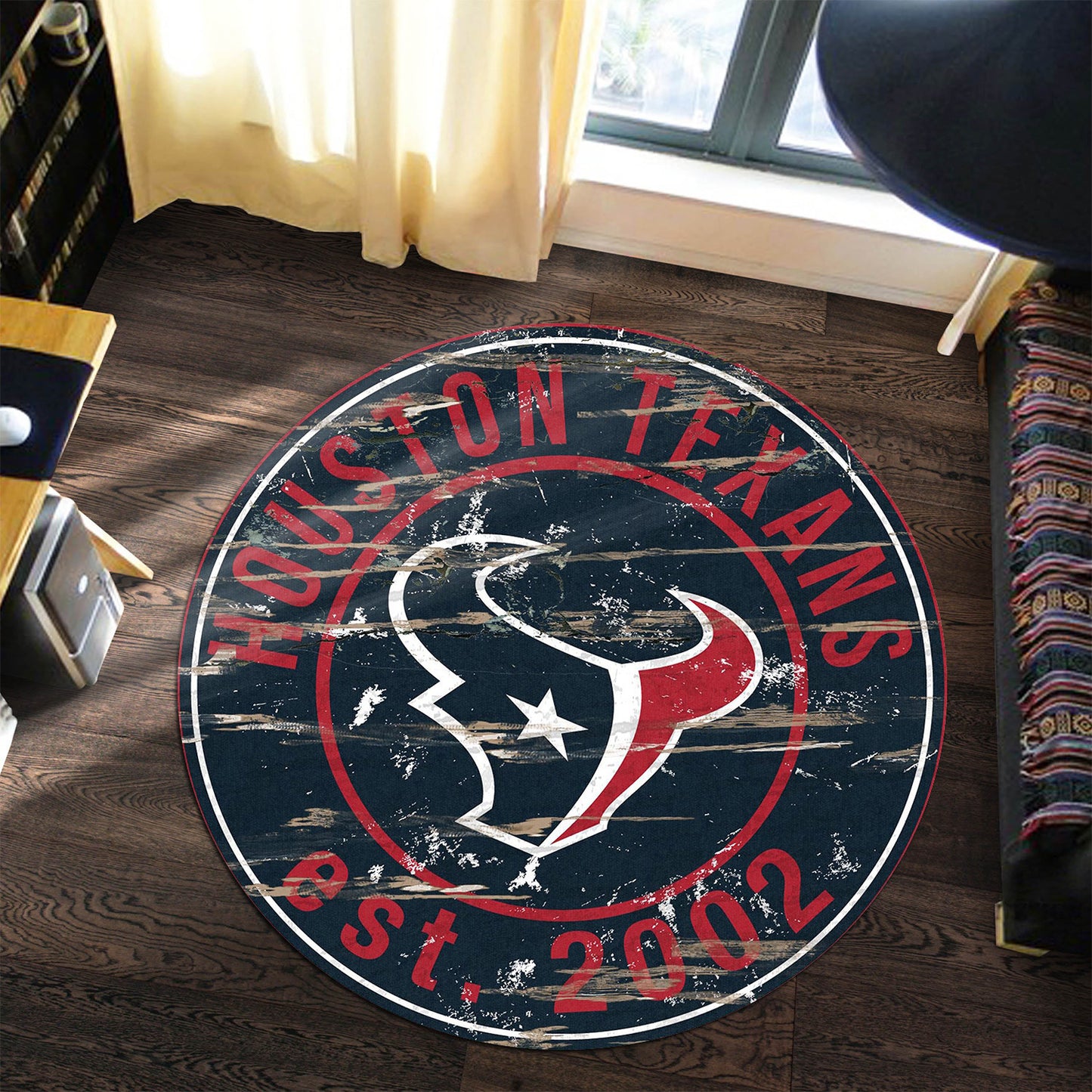Houston Texans Round Rug 186