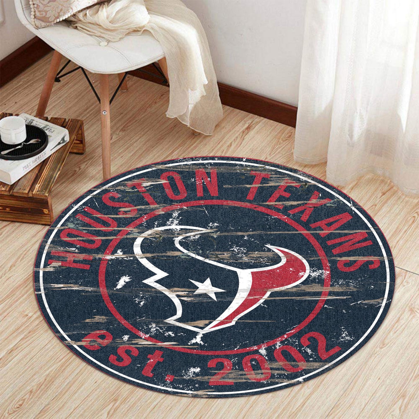 Houston Texans Round Rug 186