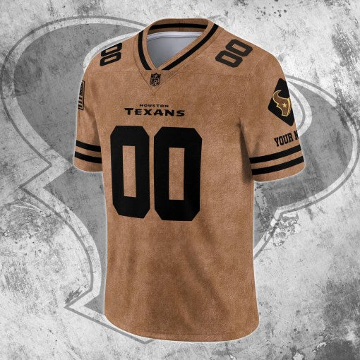 Houston Texans Personalized V-neck Football Jersey Sport Gifts For Fan AZCVFJ077