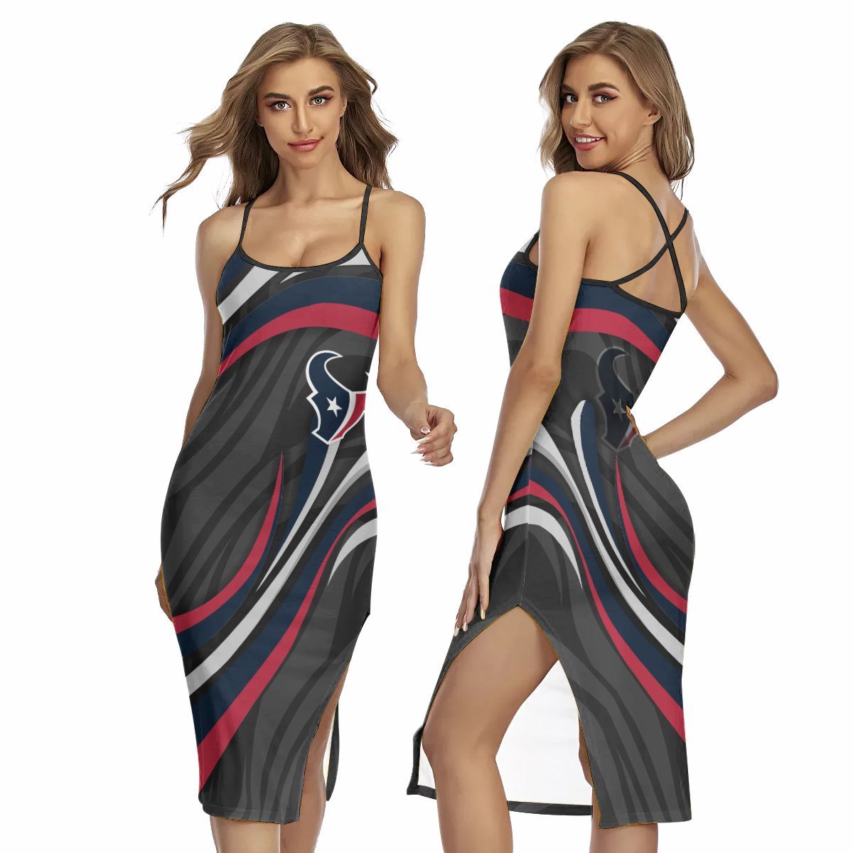 Houston Texans Women’s Back Cross Cami Dress 29