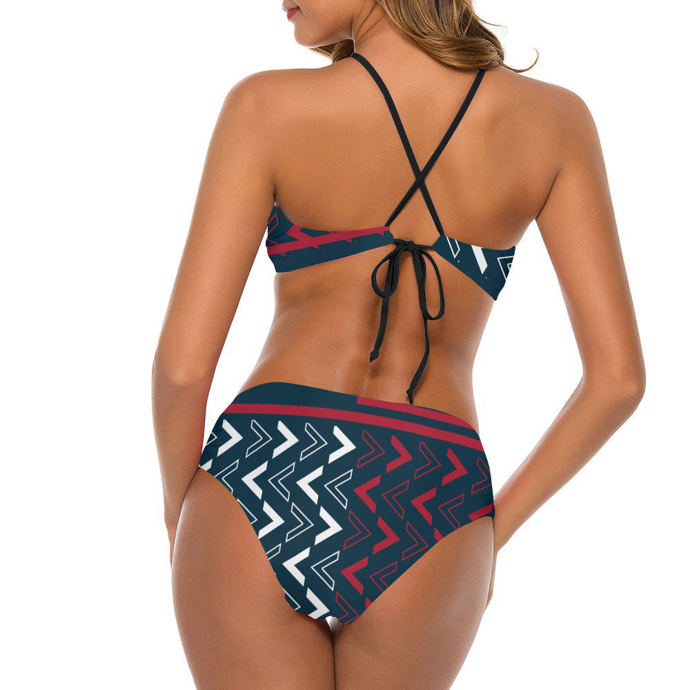 Houston Texans Women’s Cami Keyhole One-piece Swimsuit BG37