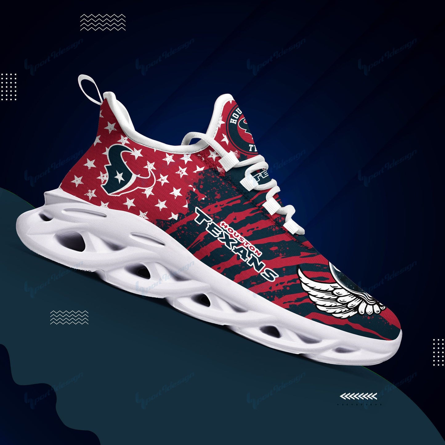 Houston Texans Yezy Running Sneakers BB765