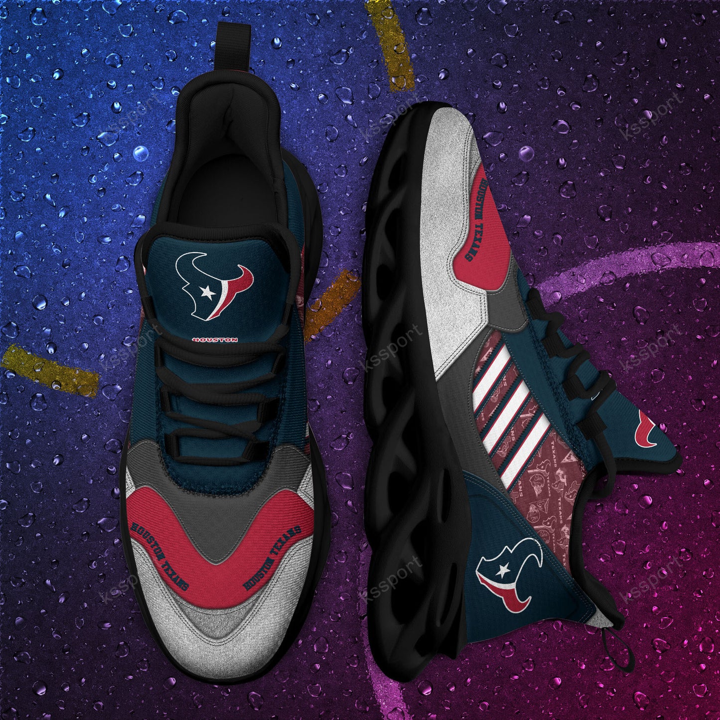 Houston Texans Yezy Running Sneakers BG739