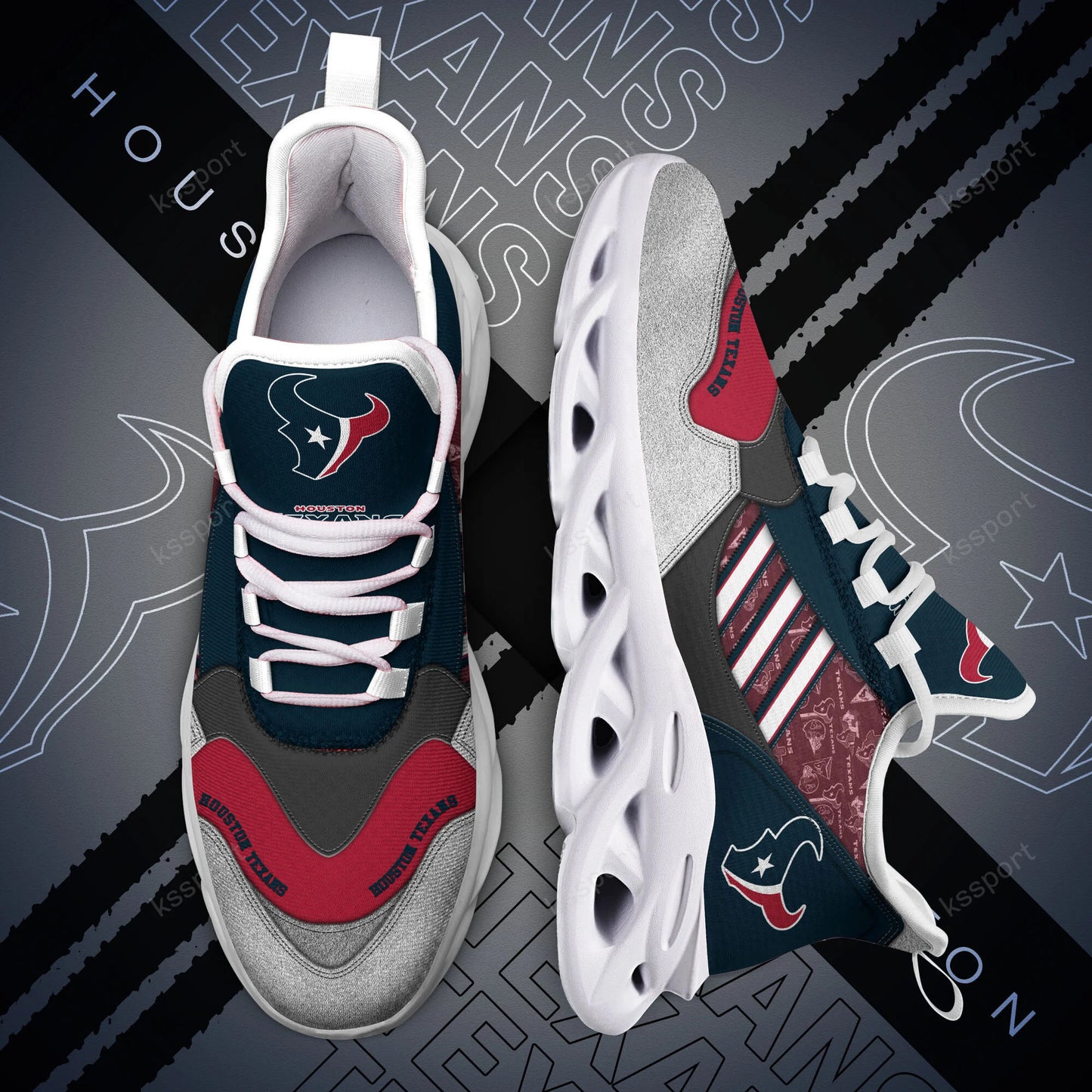 Houston Texans Yezy Running Sneakers BG739