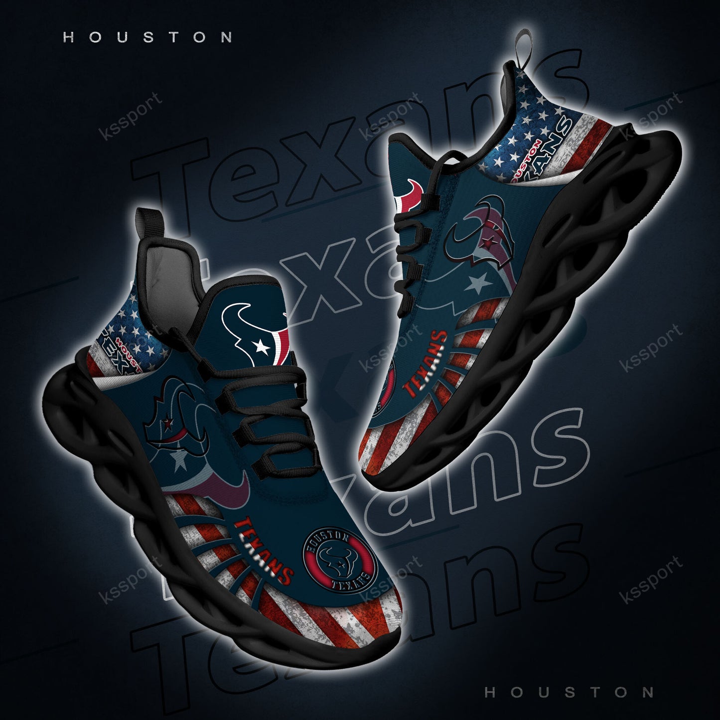 Houston Texans Yezy Running Sneakers BG816