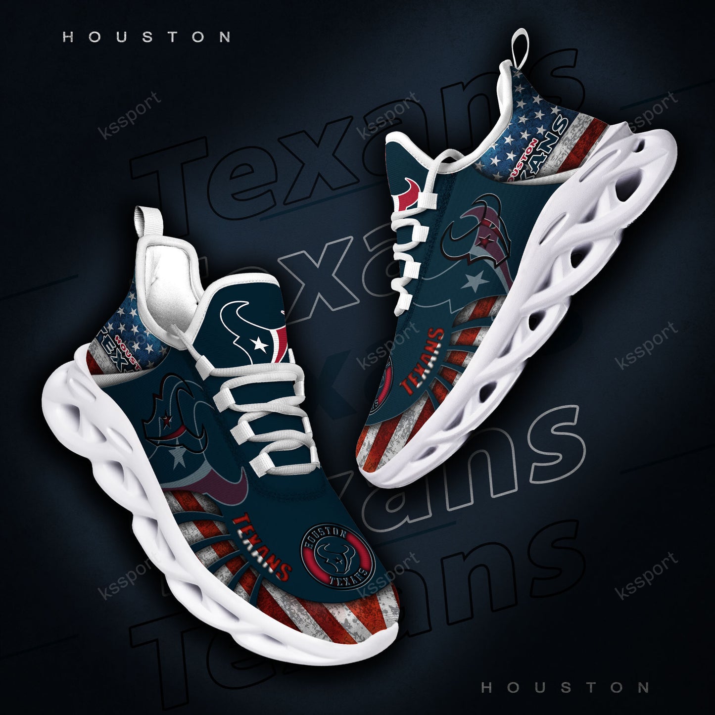 Houston Texans Yezy Running Sneakers BG816