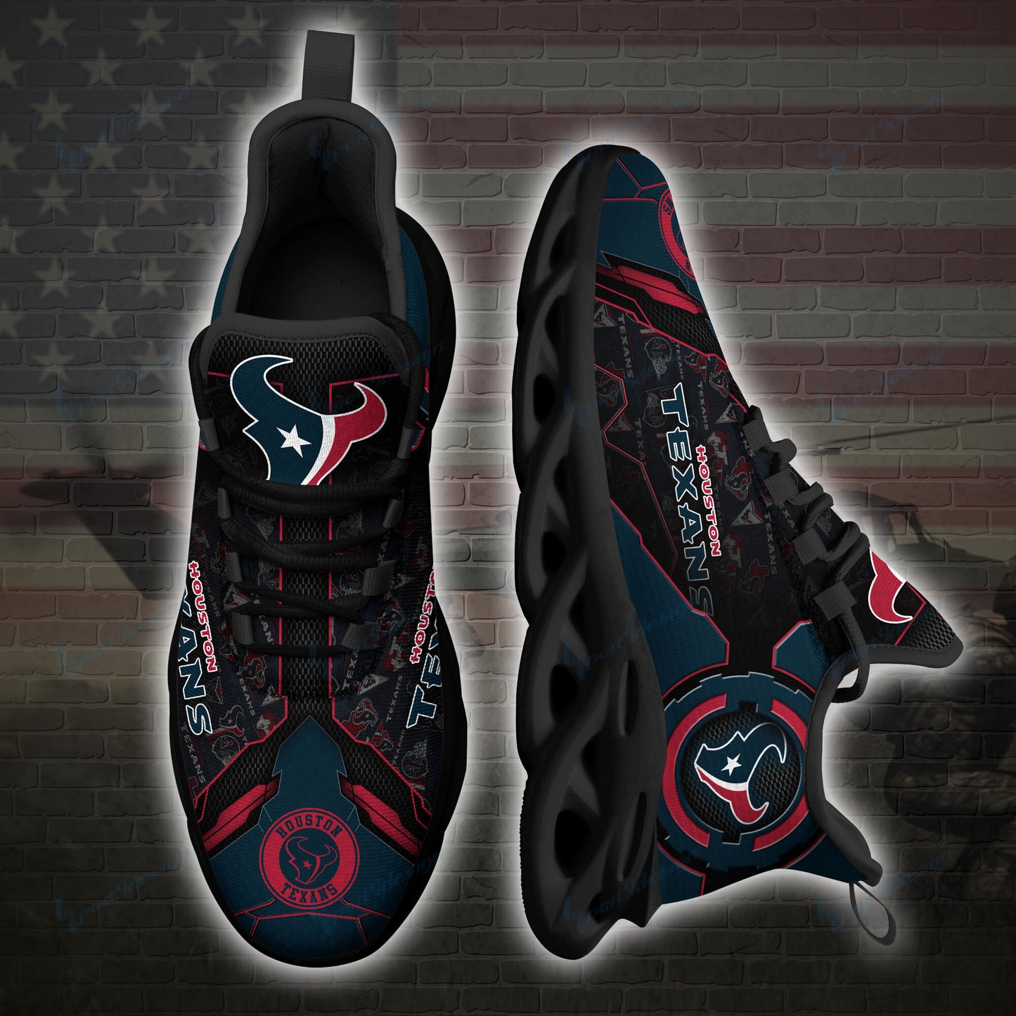 Houston Texans Yezy Running Sneakers SPD17