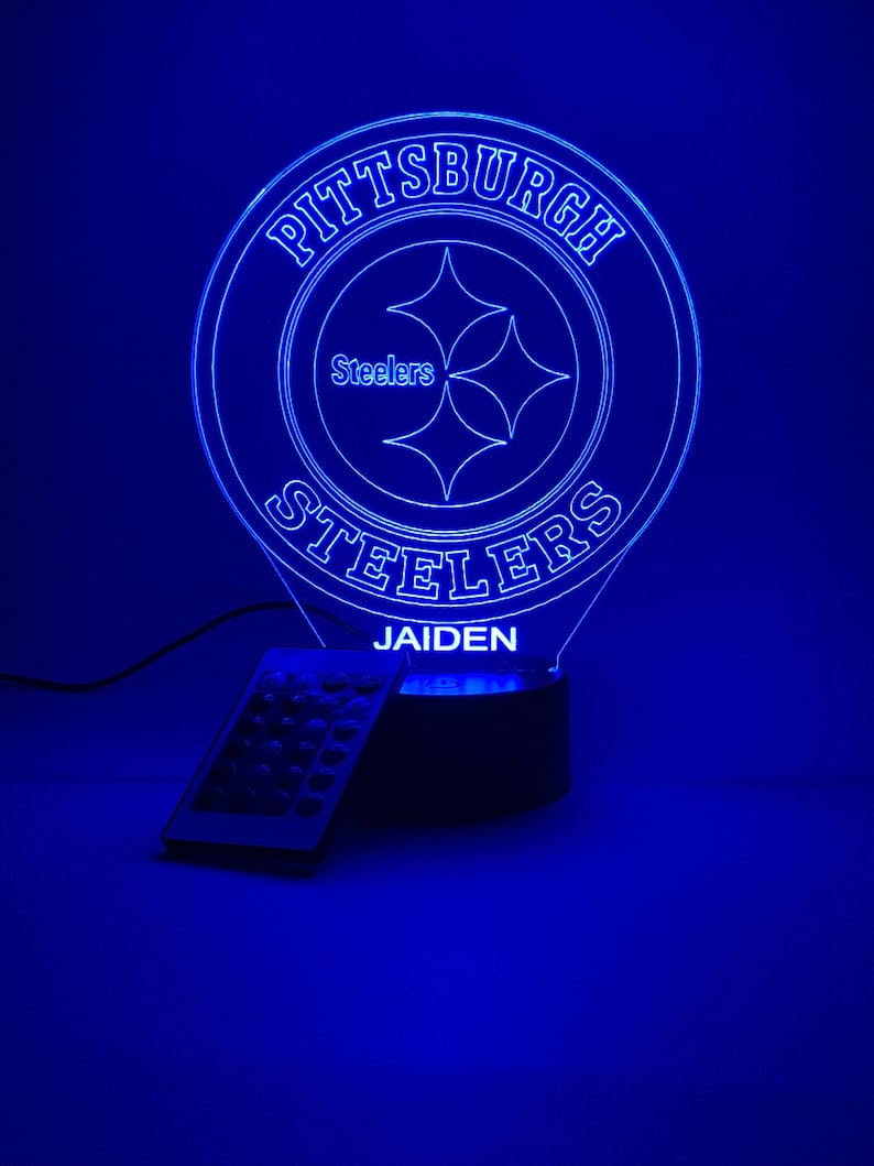 Pittsburgh Steelers Personalized 3D Lamp For Sport Fans AZ3DLA027