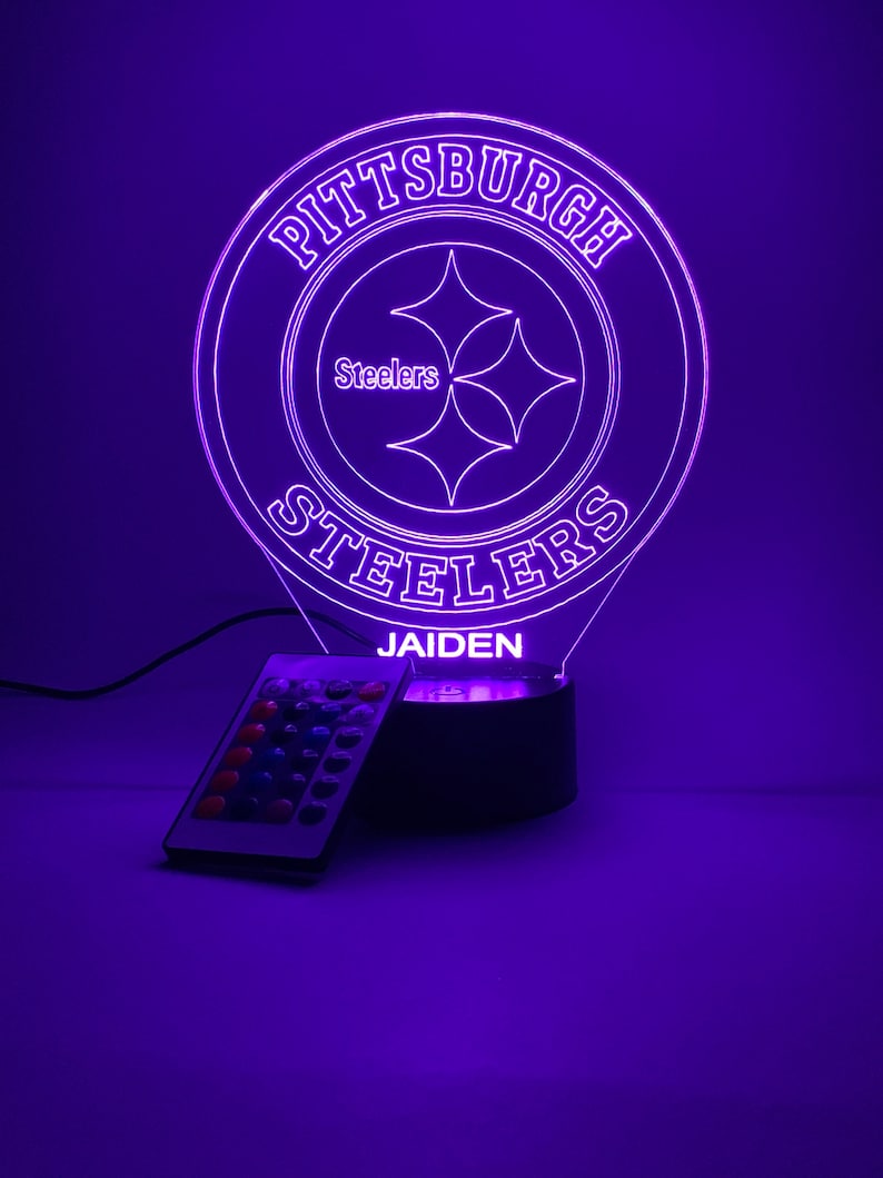 Pittsburgh Steelers Personalized 3D Lamp For Sport Fans AZ3DLA027