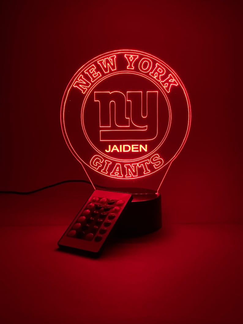 New York Giants Personalized 3D Lamp For Sport Fans AZ3DLA024