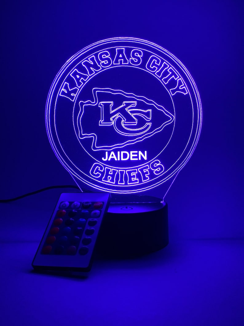 Kansas City Chiefs Personalized 3D Lamp For Sport Fans AZ3DLA016
