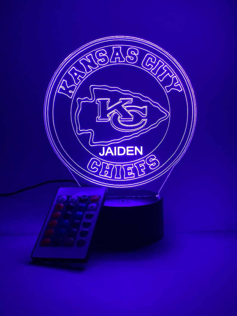 Kansas City Chiefs Personalized 3D Lamp For Sport Fans AZ3DLA016