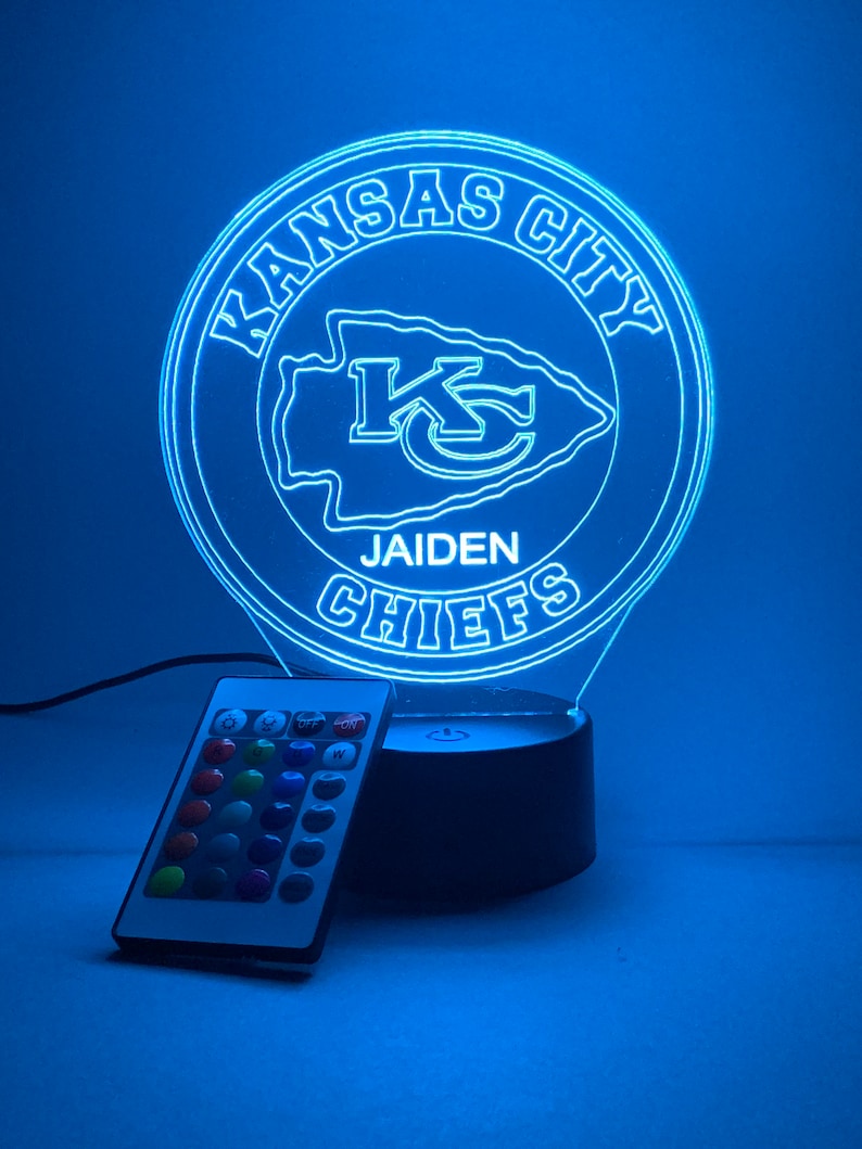 Kansas City Chiefs Personalized 3D Lamp For Sport Fans AZ3DLA016