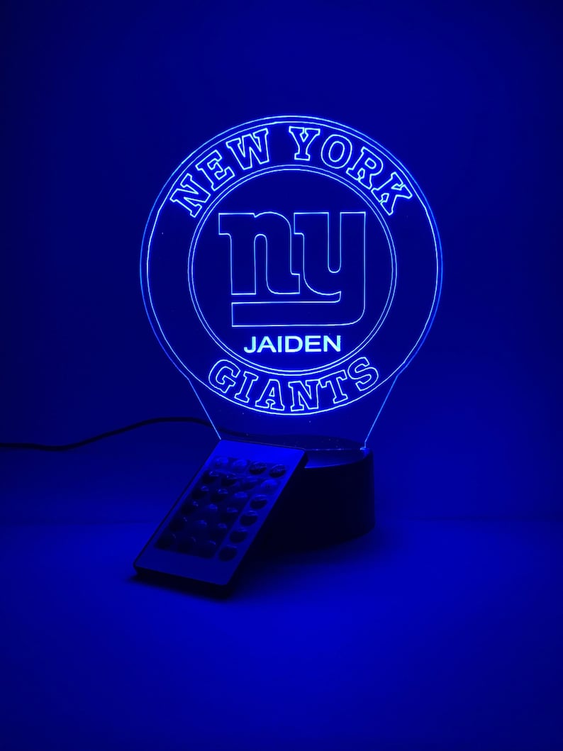 New York Giants Personalized 3D Lamp For Sport Fans AZ3DLA024