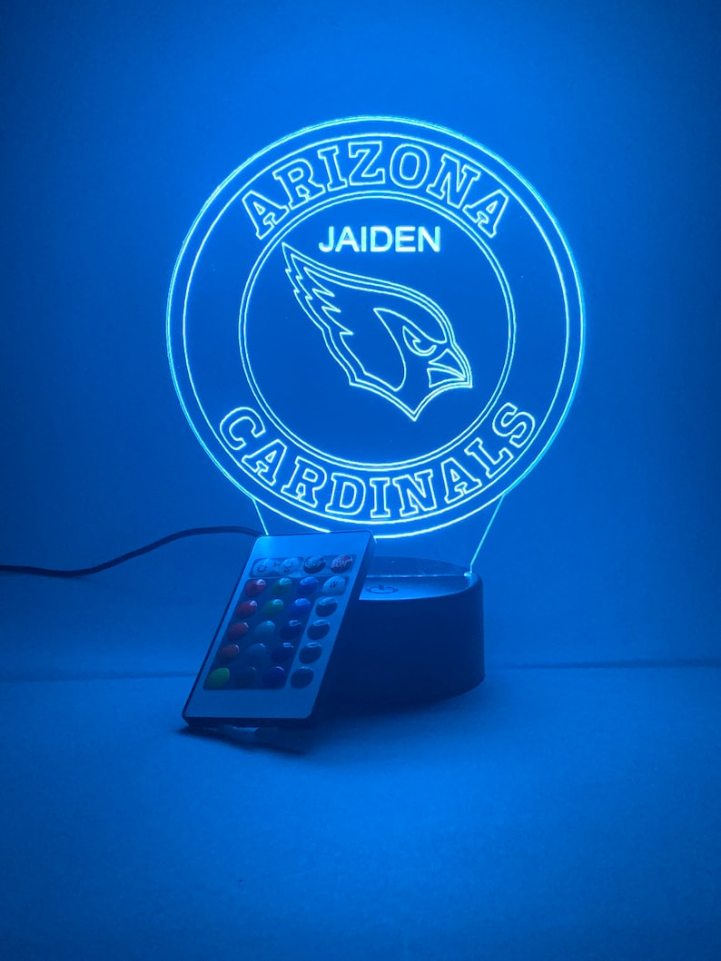 Arizona Cardinals Personalized 3D Lamp For Sport Fans AZ3DLA001