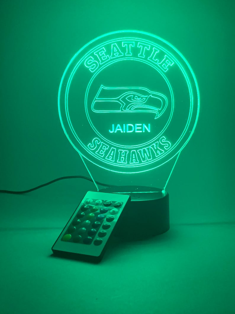 Seattle Seahawks Personalized 3D Lamp For Sport Fans AZ3DLA029