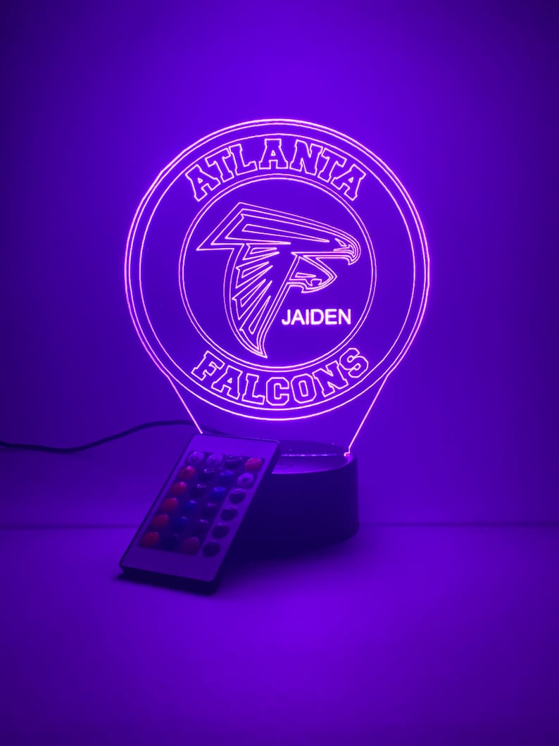 Atlanta Falcons Personalized 3D Lamp For Sport Fans AZ3DLA002