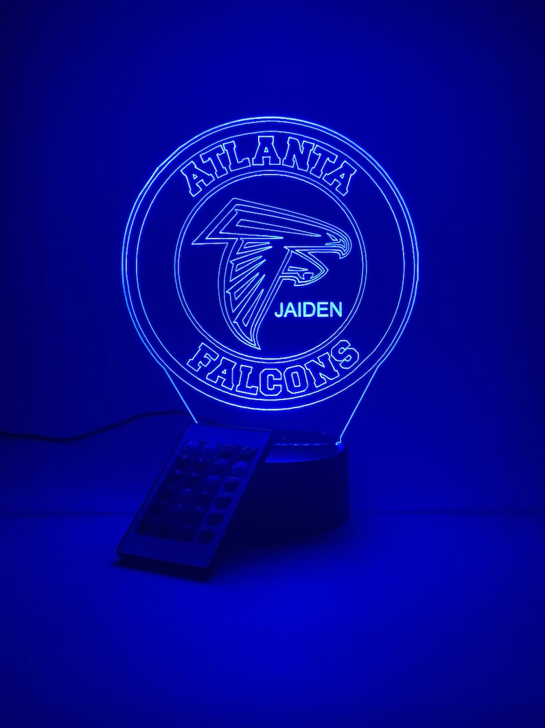 Atlanta Falcons Personalized 3D Lamp For Sport Fans AZ3DLA002