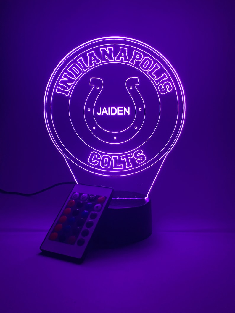 Indianapolis Colts Personalized 3D Lamp For Sport Fans AZ3DLA014