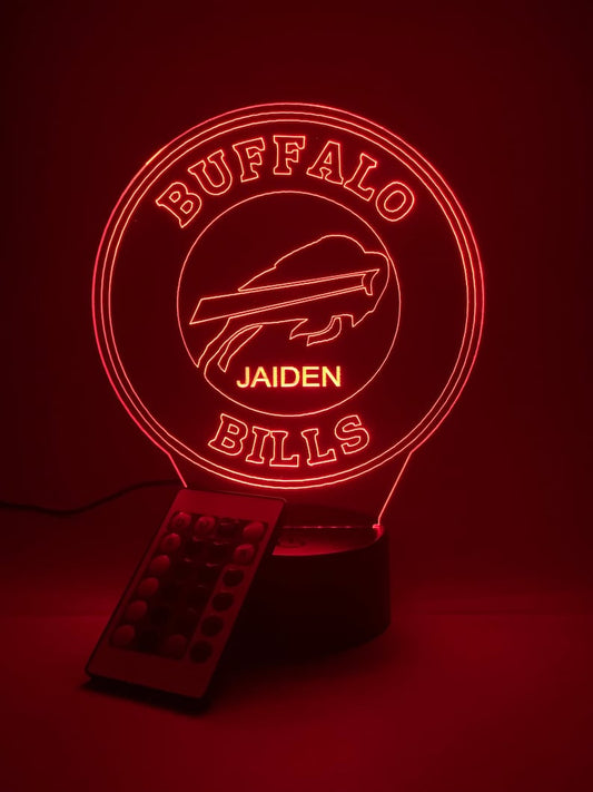Buffalo Bills Personalized 3D Lamp For Sport Fans AZ3DLA004