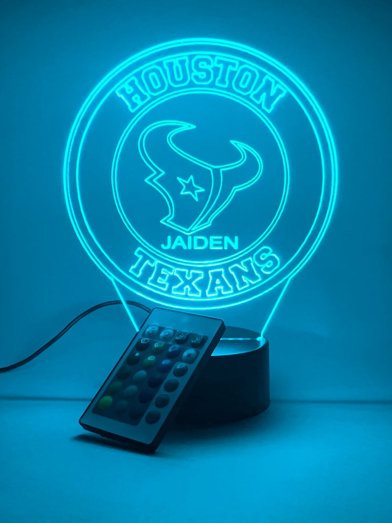 Houston Texans Personalized 3D Lamp For Sport Fans AZ3DLA013