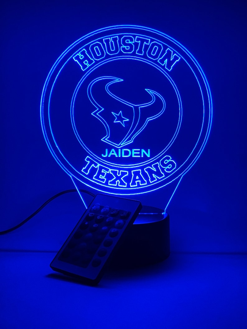 Houston Texans Personalized 3D Lamp For Sport Fans AZ3DLA013