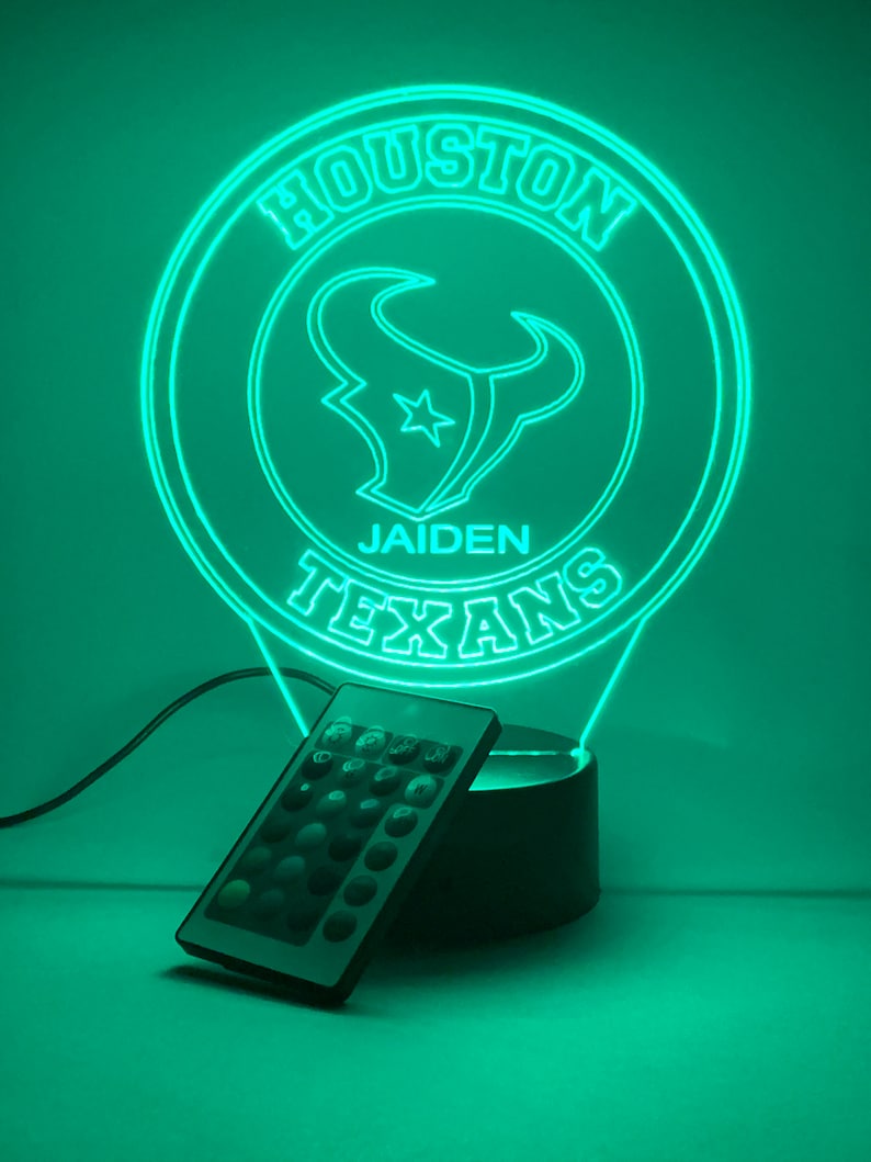 Houston Texans Personalized 3D Lamp For Sport Fans AZ3DLA013