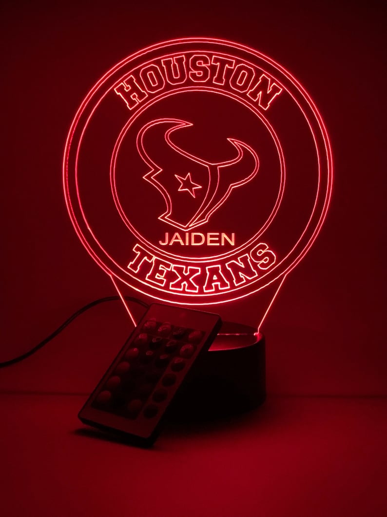 Houston Texans Personalized 3D Lamp For Sport Fans AZ3DLA013