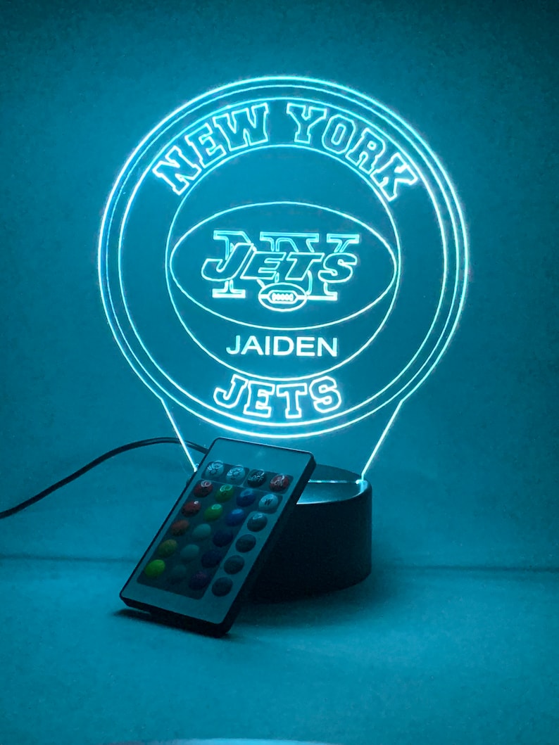 New York Jets Personalized 3D Lamp For Sport Fans AZ3DLA025