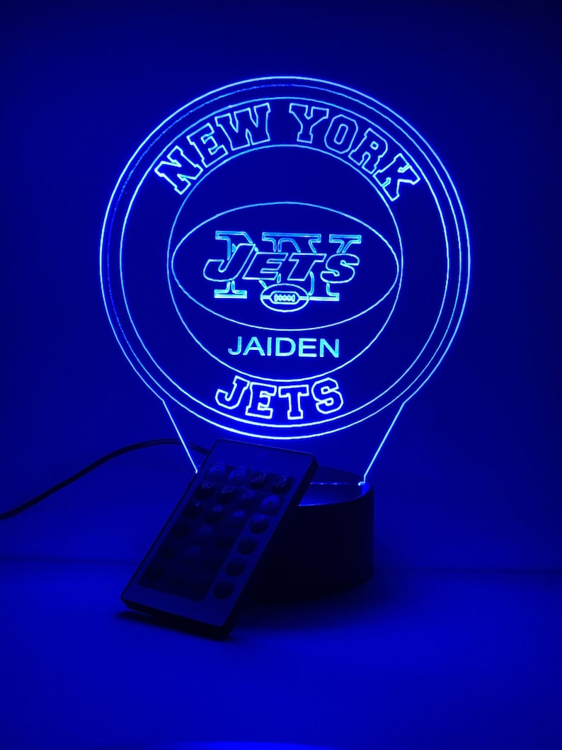 New York Jets Personalized 3D Lamp For Sport Fans AZ3DLA025