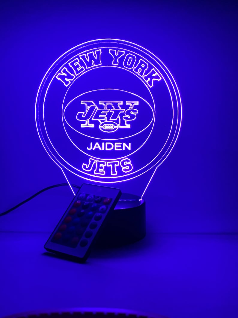 New York Jets Personalized 3D Lamp For Sport Fans AZ3DLA025
