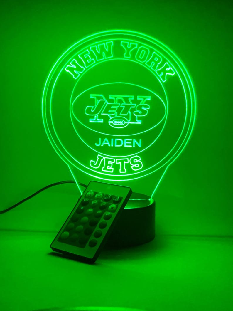 New York Jets Personalized 3D Lamp For Sport Fans AZ3DLA025