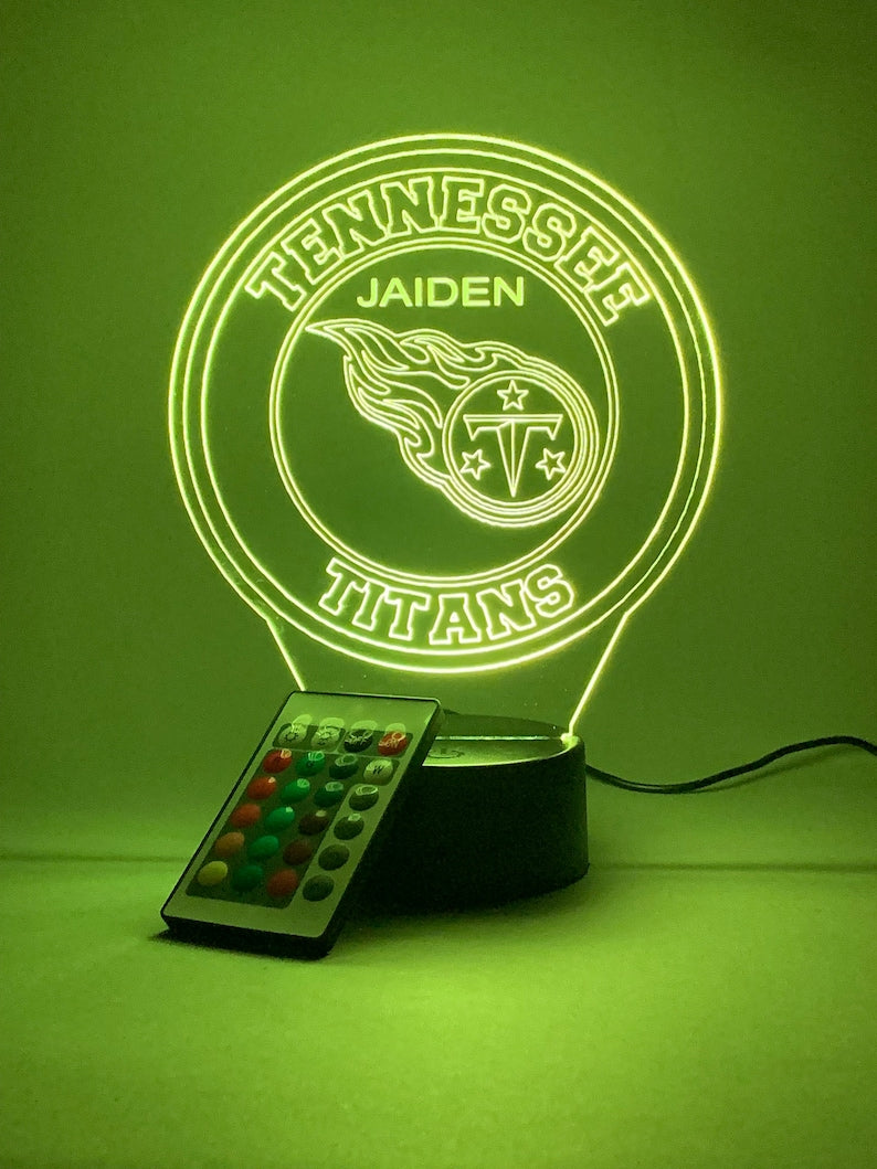 Tennessee Titans Personalized 3D Lamp For Sport Fans AZ3DLA031