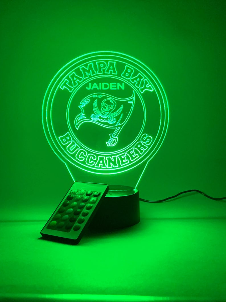 Tampa Bay Buccaneers Personalized 3D Lamp For Sport Fans AZ3DLA030