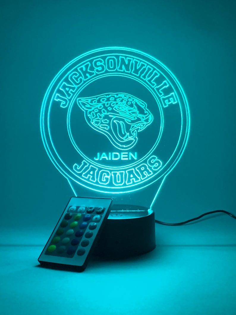 Jacksonville Jaguars Personalized 3D Lamp For Sport Fans AZ3DLA015