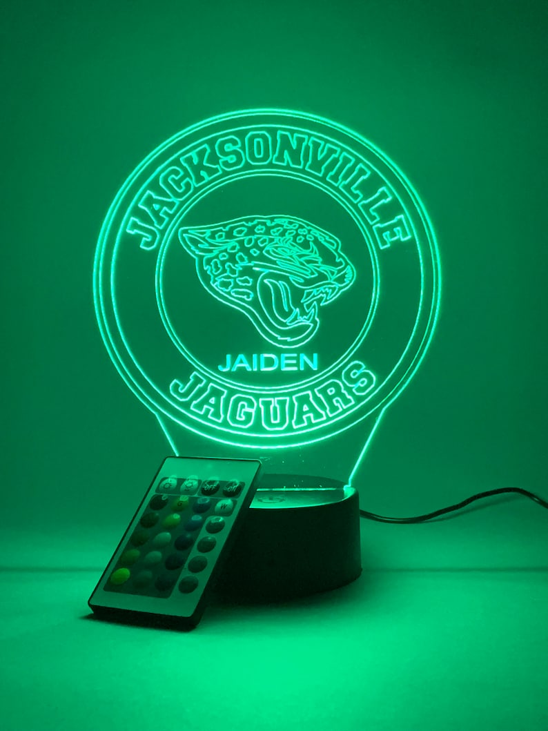 Jacksonville Jaguars Personalized 3D Lamp For Sport Fans AZ3DLA015