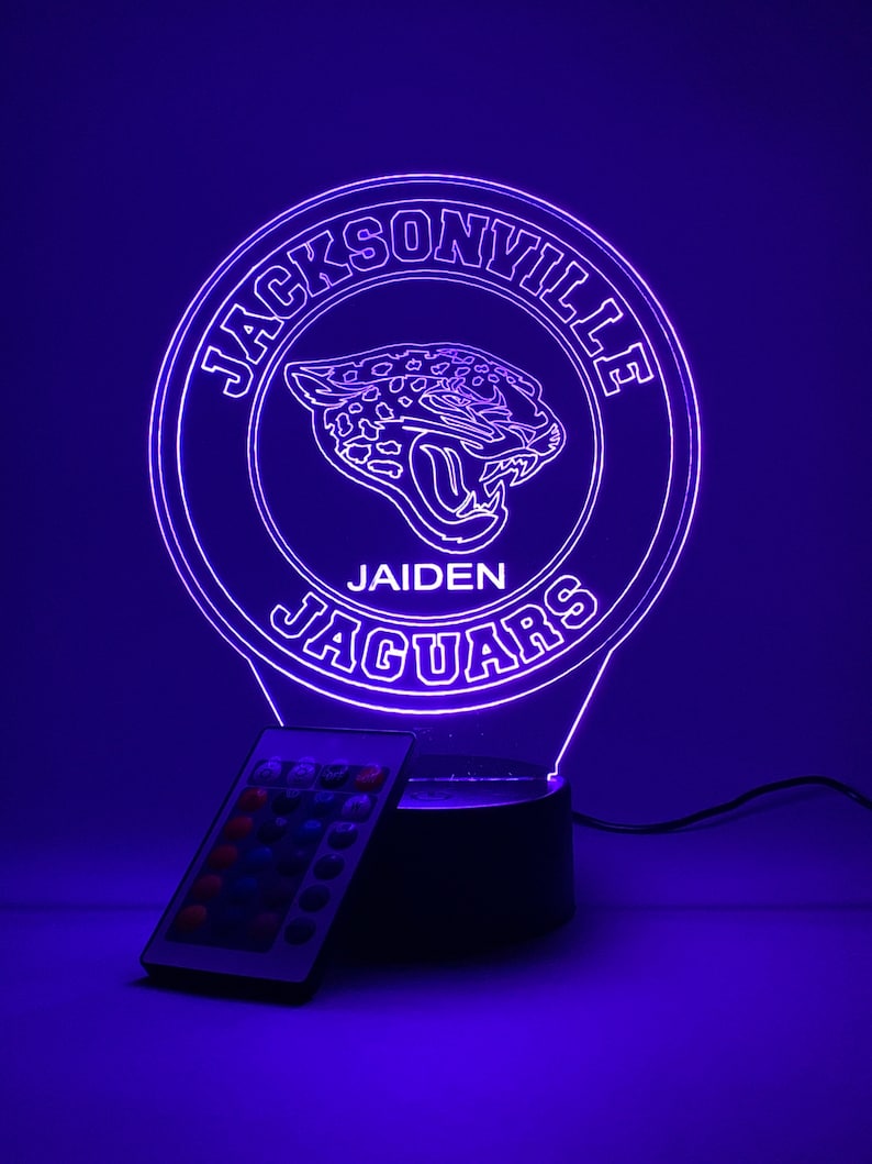 Jacksonville Jaguars Personalized 3D Lamp For Sport Fans AZ3DLA015