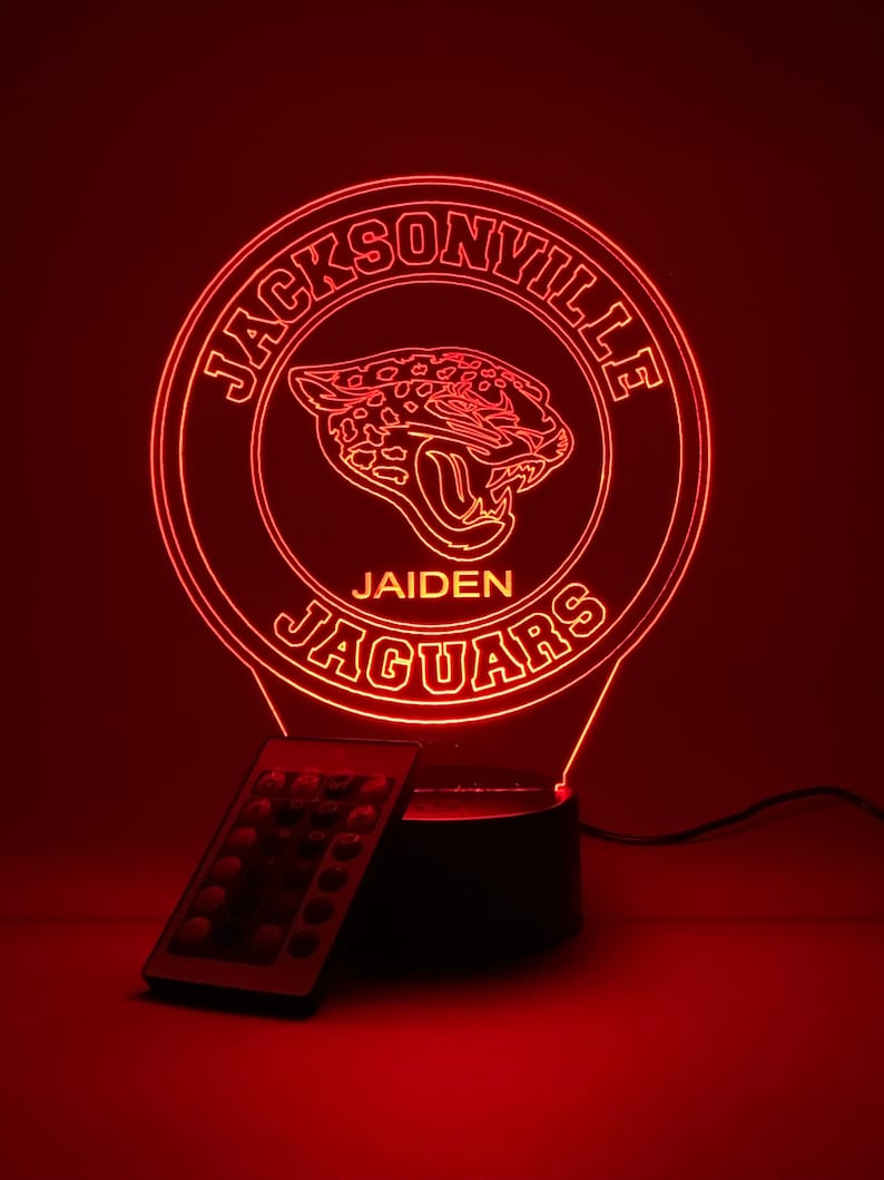 Jacksonville Jaguars Personalized 3D Lamp For Sport Fans AZ3DLA015