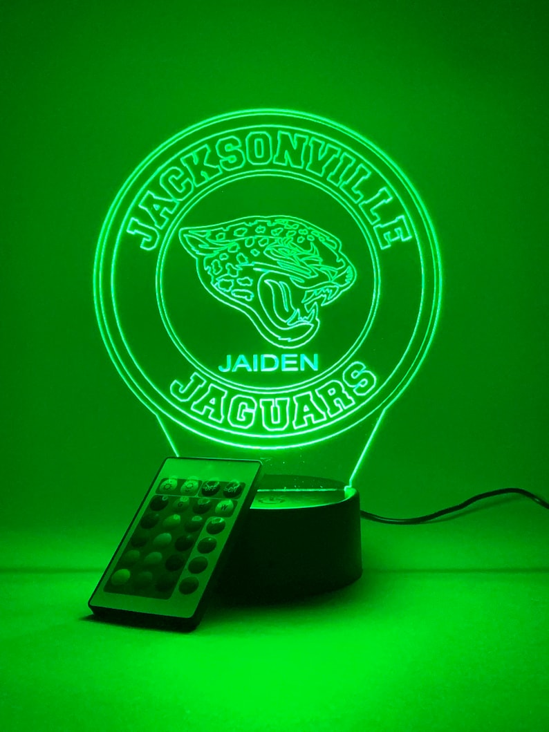 Jacksonville Jaguars Personalized 3D Lamp For Sport Fans AZ3DLA015